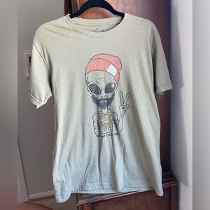 Graphic T-Shirt with Alien Design Garner State Park women’s size medium